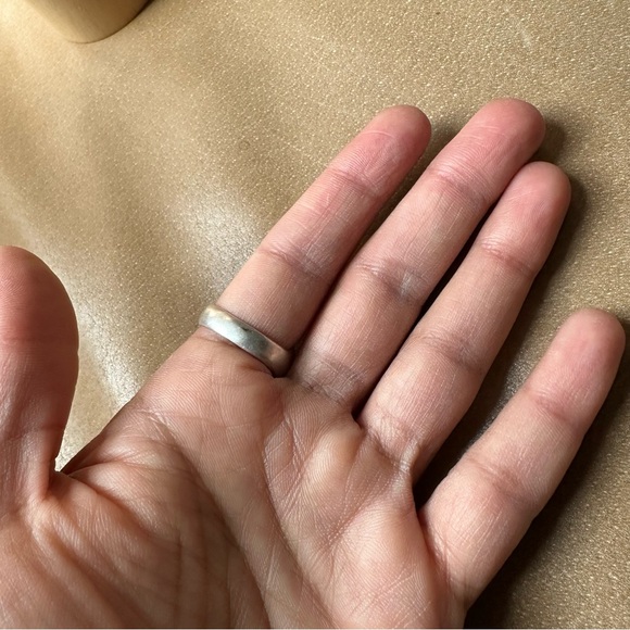 Brass hand ring adjustable silver layer stack festival summer glam boho indie - Picture 5 of 7